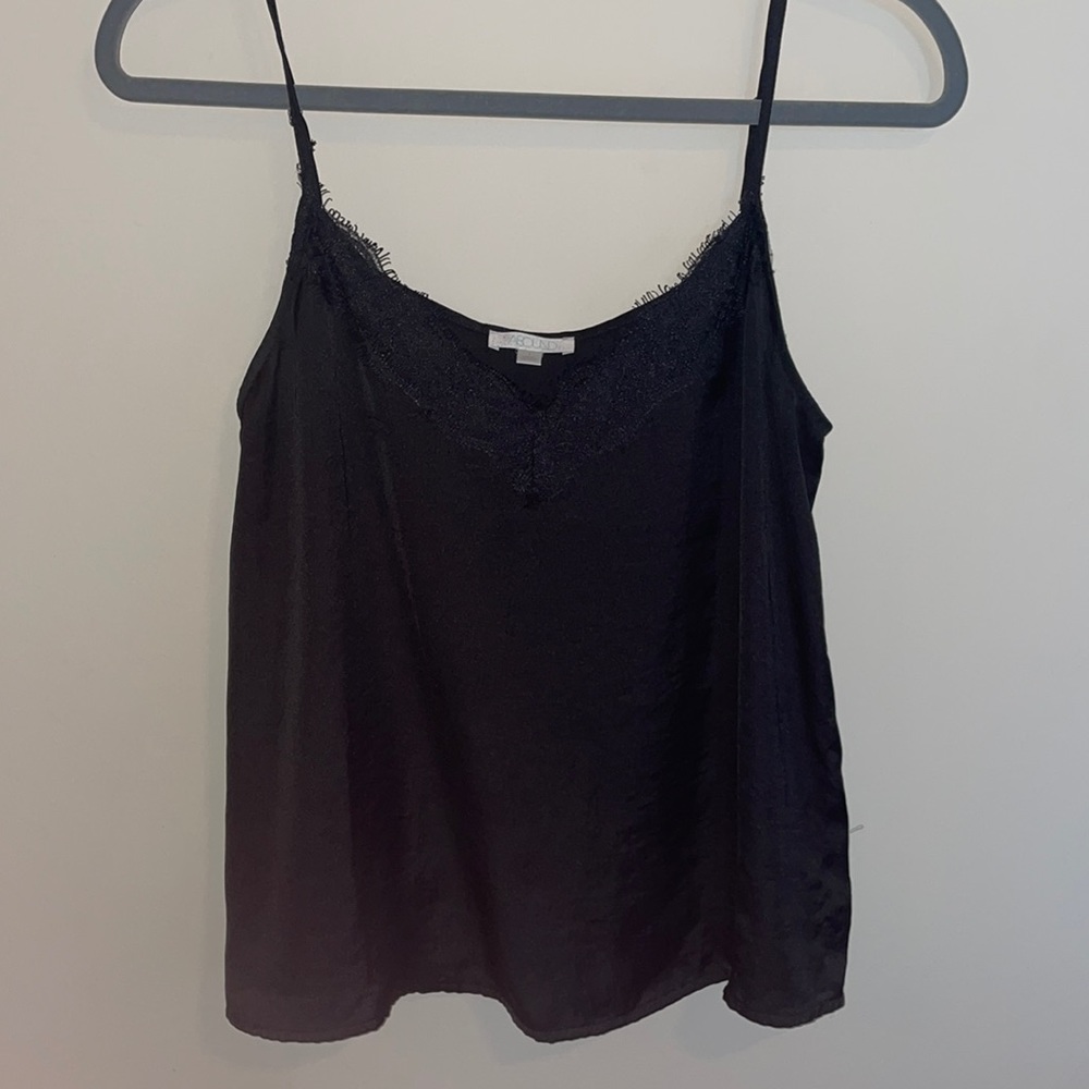 Black Lace Tank Top